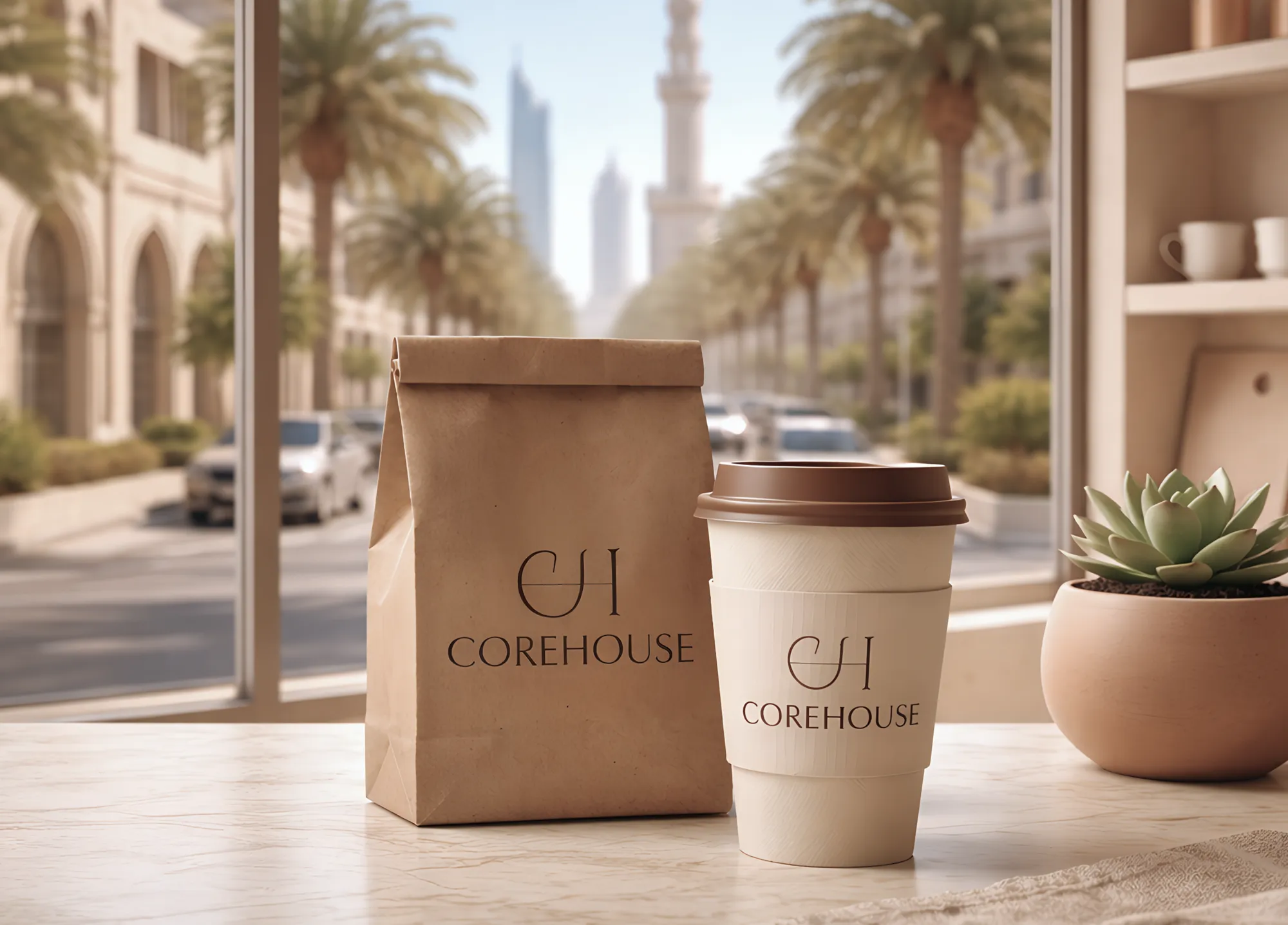CoreHouse wordmark on a cream surface