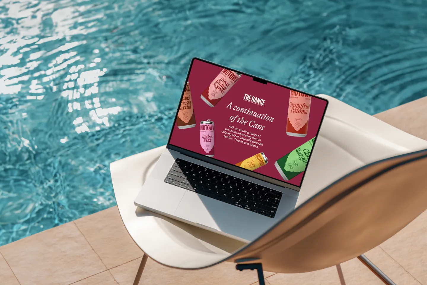 Midtown Cocktails pitch deck — cover and hero slide